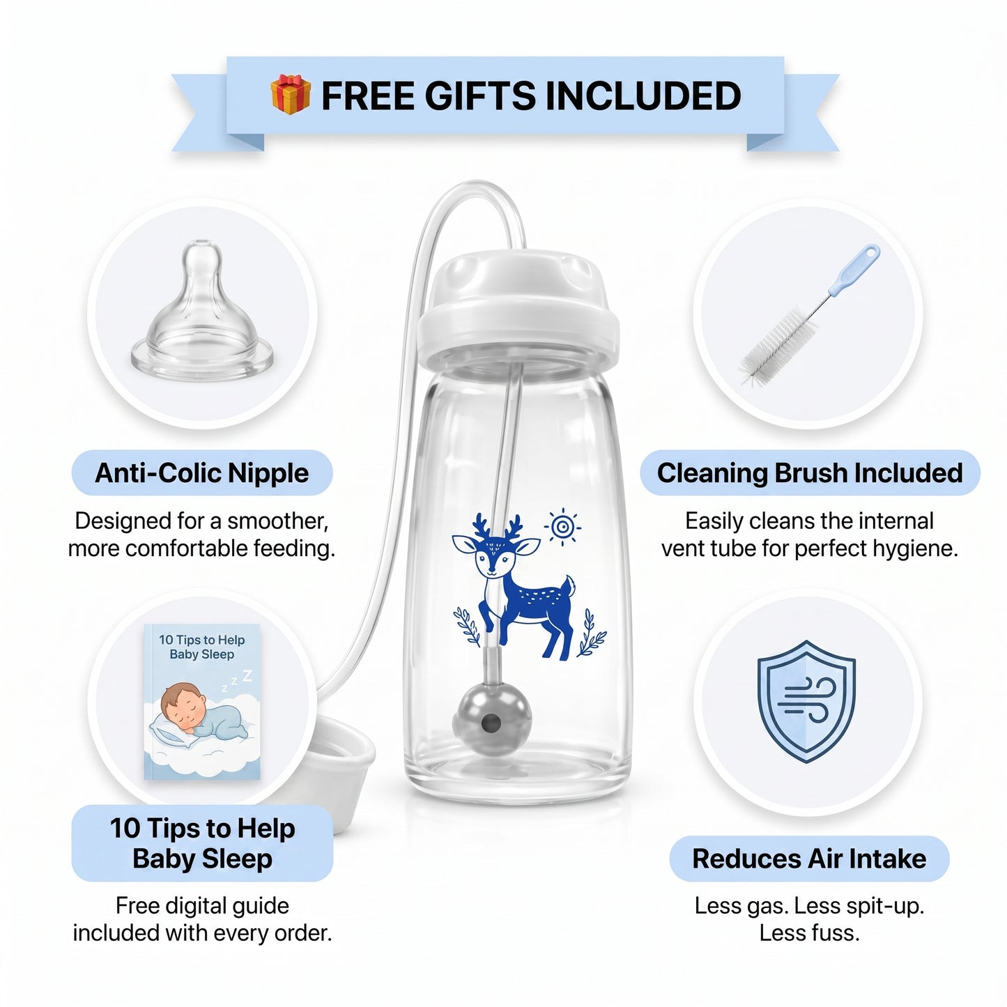 Hands-Free Baby Bottle